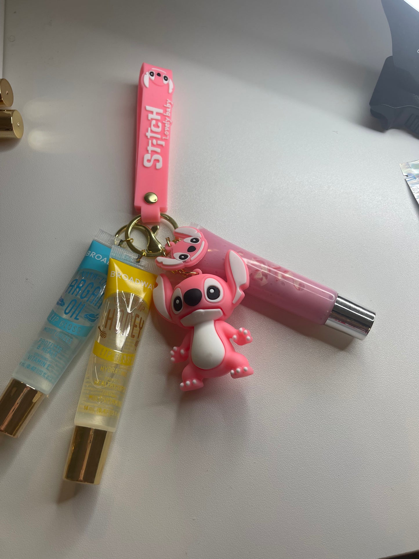 STITCH LIPGLOSS KEYCHAIN